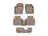 WeatherTech DigitalFit Floor Liners for 2019 2018 Volkswagen Tiguan [Covers Front & Both Rear Rows, Tan] | 45989-1-3-4