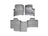 WeatherTech DigitalFit Floor Liners for 2008 2007 2006 2005 2004 Ford F-150 [Covers Front & Rear Row, Gray] | 46005-1-3