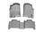 WeatherTech DigitalFit Floor Liners for 2010 2009 2008 2007 2006 Hummer H3 [Covers Front & Rear Row, Gray] | 46034-1-2