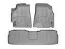 WeatherTech DigitalFit Floor Liners for 2007 2006 2005 2004 2003 2002 2001 Toyota Highlander [Covers Front & Rear Row, Gray] | 46039-1-2