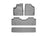 WeatherTech DigitalFit Floor Liners for 2014 2013 2012 2011 2010 2009 2008 2007 2006 Honda Ridgeline [Covers Front & Rear Row, Gray] | 46050-1-2