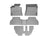 WeatherTech DigitalFit Floor Liners for 2013 2012 2011 2010 2009 2008 2007 BMW X5 [Covers Front & Both Rear Rows, Gray] | 46095-1-2-3