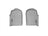 WeatherTech DigitalFit Floor Liners for 2005 Chevrolet LUV [Covers Front Row, Gray] | 460991