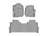 WeatherTech DigitalFit Floor Liners for F-250 Super Duty/F-350 Super Duty [Covers Front & Rear Row, Gray] | 461012-1-2