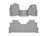 WeatherTech DigitalFit Floor Liners for F-250 Super Duty/F-350 Super Duty [Covers Front & Rear Row, Gray] | 4610321-4610123