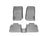 WeatherTech DigitalFit Floor Liners for 2013 2012 2011 2010 2009 2008 2007 Jeep Wrangler [Covers Front & Rear Row, Gray] | 46105-1-2
