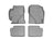 WeatherTech DigitalFit Floor Liners for 2008 2007 2006 2005 2004 2003 Toyota Corolla [Covers Front & Rear Row, Gray] | 46109-1-2