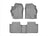 WeatherTech DigitalFit Floor Liners for 2019 2018 2017 Toyota Corolla [Covers Front & Rear Row, Gray] | 4611091-465802