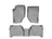 WeatherTech DigitalFit Floor Liners for 2009 2008 2007 2006 2005 2004 2003 Kia Sorento [Covers Front & Rear Row, Gray] | 46112-1-2