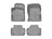 WeatherTech DigitalFit Floor Liners for Audi [Covers Front & Rear Row, Gray] | 461146-1-2