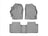 WeatherTech DigitalFit Floor Liners for 2019 2018 2017 Toyota Corolla [Covers Front & Rear Row, Gray] | 4611641-465802