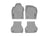 WeatherTech DigitalFit Floor Liners for A6/A6 Quattro [Covers Front & Rear Row, Gray] | 4611831-4611822