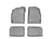 WeatherTech DigitalFit Floor Liners for 2011 2010 2009 2008 2007 2006 Chevrolet HHR [Covers Front & Rear Row, Gray] | 46145-1-2