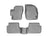 WeatherTech DigitalFit Floor Liners for 2009 2008 2007 2006 2005 2004 Mazda 3 [Covers Front & Rear Row, Gray] | 46147-1-2