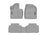 WeatherTech DigitalFit Floor Liners for 2020 2019 Hyundai Santa Fe [Covers Front & Rear Row, Gray] | 461485-1-2