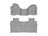WeatherTech DigitalFit Floor Liners for Chevrolet/GMC [Covers Front & Rear Row, Gray] | 4614911-4614363