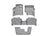WeatherTech DigitalFit Floor Liners for 2015 2014 2013 2012 2011 2010 2009 2008 2007 Audi Q7 [Covers Front & Both Rear Rows, Gray] | 46151-1-2-3