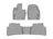 WeatherTech DigitalFit Floor Liners for UX200/UX250h [Covers Front & Rear Row, Gray] | 461517-1-2