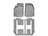 WeatherTech DigitalFit Floor Liners for 2015 2014 2013 2012 2011 2010 2009 2008 2007 Mazda CX-9 [Covers Front & Rear Row, Gray] | 46153-1-2