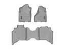 WeatherTech DigitalFit Floor Liners for 2500/3500 [Covers Front & Rear Row, Gray] | 461545-1-4