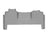 WeatherTech DigitalFit Floor Liners for 2500/3500 [Covers Rear (2nd) Row, Gray] | 4615455