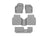 WeatherTech DigitalFit Floor Liners for 2021 2020 Volkswagen Tiguan [Covers 1st 2nd & 3rd Row, Gray] | 4615631-46989-3-4