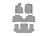 WeatherTech DigitalFit Floor Liners for 2022 2021 2020 Lincoln Aviator [Covers 1st 2nd & 3rd Row, Gray] | 461576-1-2-3