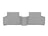 WeatherTech DigitalFit Floor Liners for Mercedes-Benz [Covers Rear (2nd) Row, Gray] | 4615933