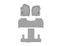 WeatherTech DigitalFit Floor Liners for Cadillac/Chevrolet/GMC [Covers 1st 2nd & 3rd Row, Gray] | 461632-1-2-3