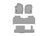WeatherTech DigitalFit Floor Liners for Cadillac/Chevrolet/GMC [Covers 1st 2nd & 3rd Row, Gray] | 461632-1-2-4