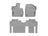 WeatherTech DigitalFit Floor Liners for 2022 2021 Toyota Sienna [Covers Front & Rear Row, Gray] | 461641-1-3