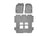 WeatherTech DigitalFit Floor Liners for 2021 Chrysler Pacifica [Covers 1st 2nd & 3rd Row, Gray] | 4616621-469453