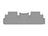 WeatherTech DigitalFit Floor Liners for QX60/Pathfinder [Covers Rear (2nd) Row, Gray] | 4616982