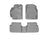 WeatherTech DigitalFit Floor Liners for Pontiac/Toyota [Covers Front & Rear Row, Gray] | 46186-1-2