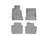 WeatherTech DigitalFit Floor Liners for 2015 2014 2013 2012 2011 2010 2009 2008 Maserati GranTurismo [Covers Front & Rear Row, Gray] | 46202-1-2