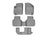 WeatherTech DigitalFit Floor Liners for 2011 2010 2009 Dodge Journey [Covers Front & Both Rear Rows, Gray] | 46224-1-2-3