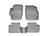 WeatherTech DigitalFit Floor Liners for 2013 2012 2011 2010 Mazda 3 [Covers Front & Rear Row, Gray] | 46240-1-2