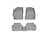 WeatherTech DigitalFit Floor Liners for 2014 2013 2012 2011 Mazda 2 [Covers Front & Rear Row, Gray] | 46273-1-2