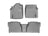 WeatherTech DigitalFit Floor Liners for 2011 2010 2009 2008 2007 Toyota Tundra [Covers Front & Rear Row, Gray] | 462771-460932