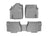 WeatherTech DigitalFit Floor Liners for 2011 2010 2009 2008 Toyota Sequoia [Covers Front & Rear Row, Gray] | 462771-460937