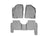 WeatherTech DigitalFit Floor Liners for 2013 2012 2011 Kia Sorento [Covers Front & Rear Row, Gray] | 46287-1-2