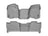 WeatherTech DigitalFit Floor Liners for 2013 2012 2011 2010 2009 2008 2007 Chevrolet Tahoe [Covers Front & Rear Row, Gray] | 462941-460662