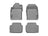 WeatherTech DigitalFit Floor Liners for 2019 2018 2017 2016 2015 2014 Ford Fiesta [Covers Front & Rear Row, Gray] | 46323-1-3