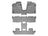 WeatherTech DigitalFit Floor Liners for 2017 2016 2015 2014 2013 2012 2011 Nissan Quest [Covers Front & Rear Row, Gray] | 463671-463662