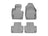 WeatherTech DigitalFit Floor Liners for 2019 2018 2017 2016 2015 2014 2013 2012 2011 Fiat 500 [Covers Front & Rear Row, Gray] | 46369-1-2