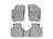 WeatherTech DigitalFit Floor Liners for 2020 2019 2018 2017 2016 2015 2014 2013 2012 2011 2010 2009 Dodge Journey [Covers Front & Rear Row, Gray] | 463771-462242