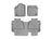 WeatherTech DigitalFit Floor Liners for 2021 2020 2019 2018 2017 2016 2015 2014 Toyota Tundra [Covers Front & Rear Row, Gray] | 464081-460939