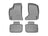 WeatherTech DigitalFit Floor Liners for 300/Charger [Covers Front & Rear Row, Gray] | 464251-463792