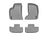 WeatherTech DigitalFit Floor Liners for 2021 2020 2019 2018 2017 Dodge Challenger [Covers Front & Rear Row, Gray] | 464251-463862