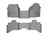 WeatherTech DigitalFit Floor Liners for 1500/1500 Classic [Covers Front & Rear Row, Gray] | 464641-462162